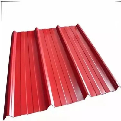 กระเบื้องหลังคาโลหะลูกฟูก PGI สีเคลือบสังกะสีสำหรับอาคาร