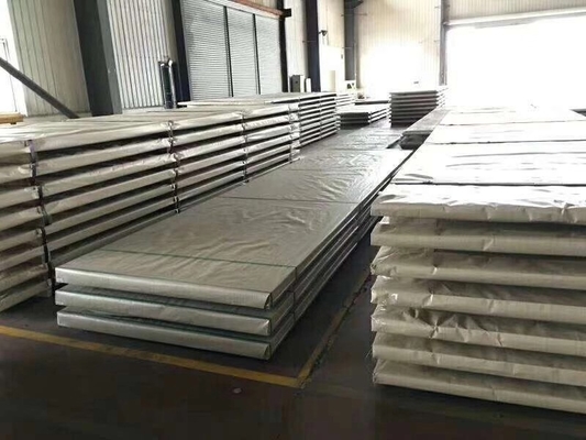 ASTM 304 310s 316 321 แผ่นสแตนเลสสีเงิน NO.1 Surface