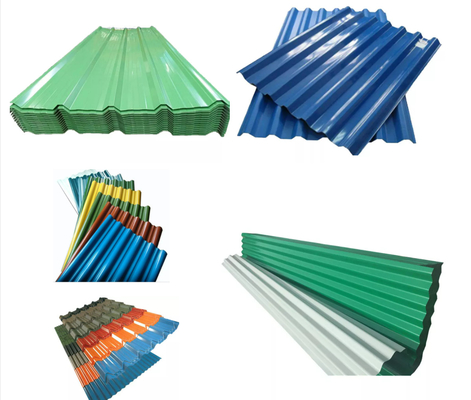 แผ่นหลังคาเหล็กเคลือบสีธรรมดาสำหรับอาคารผนัง