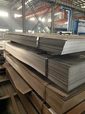 a588 1055 St52 เหล็กแผ่นเคลือบสนิมทำความสะอาดพื้นผิวระเบิด