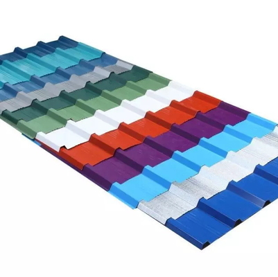 API BIS ISO9001 แผ่นหลังคาโลหะสังกะสีเคลือบสีสังกะสี