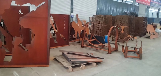 แผ่นโลหะ Corten ทน SPA-H กลางแจ้งพร้อมผิวสนิม