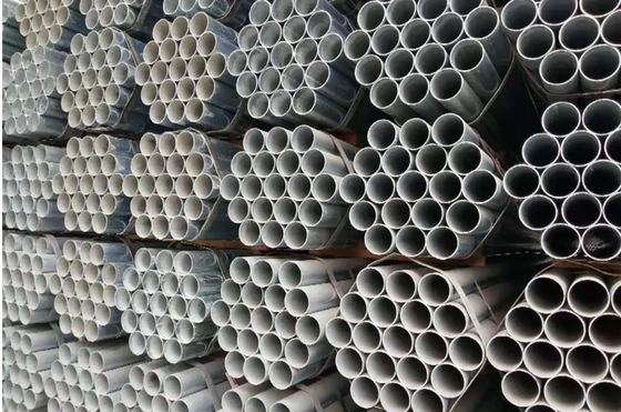 1.2-15.7mm ความหนา GI วัสดุเหล็ก ท่อเหล็กชุบสังกะสีแบบจุ่มร้อน