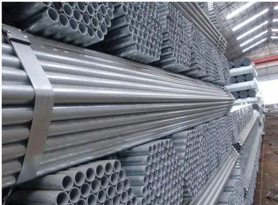Dx51d ท่อเหล็ก GI ขนาด 5 นิ้ว Astm A53 12 Ft ท่อเหล็กชุบสังกะสีสี่เหลี่ยมสำเร็จรูป