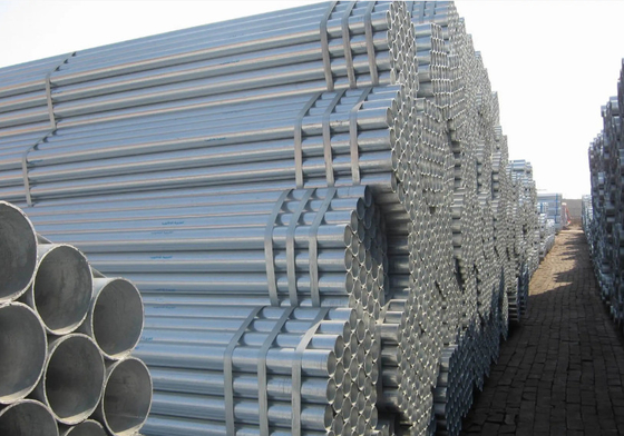 Dx51d ท่อเหล็ก GI ขนาด 5 นิ้ว Astm A53 12 Ft ท่อเหล็กชุบสังกะสีสี่เหลี่ยมสำเร็จรูป
