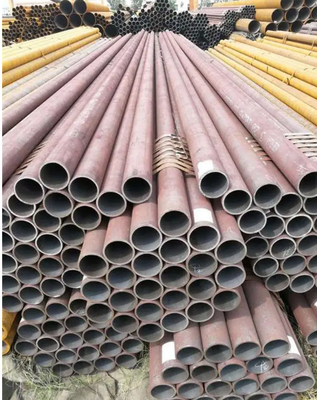 ERW Carbon Steel Seamless Tube เคลือบสังกะสีสม่ำเสมอสำหรับการก่อสร้าง